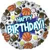 Birthday Sports Mylar Balloon