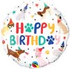 Birthday Party Puppies Foil Balloon