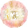 Birthday Rose Gold Foil Balloon