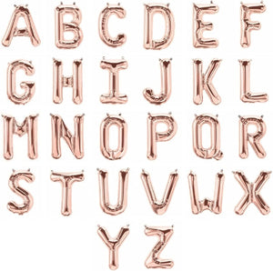 14" Air-Filled Letter Rose Gold