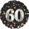 Birthday Gold Stars 60 Foil Balloon