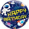 Birthday Bubble Outer Space Balloon