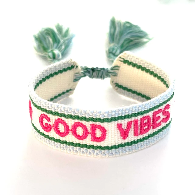 Good Vibes Woven Friendship Bracelet