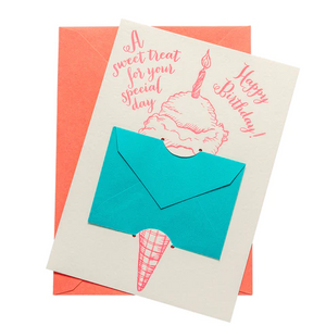 Ice Cream Gift Card Holder