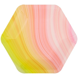 Rainbow Swirl Plates