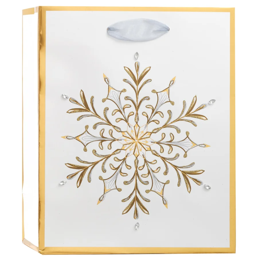 Luxe Snowflake Medium Gift Bag