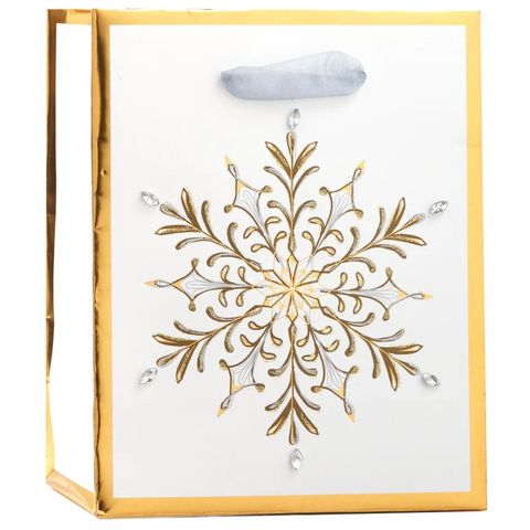 Luxe Snowflake Small Gift Bag