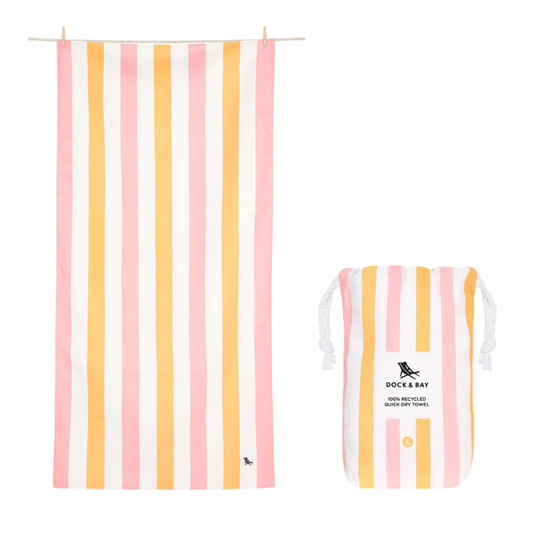 Peach Sorbet XL Beach Towel