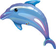 Dolphin Shape Mylar Balloon