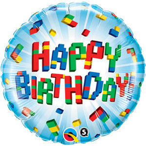 Exploding Blocks Tetrus Foil Balloon