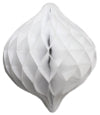 Oval Ornament Honeycomb 21" White