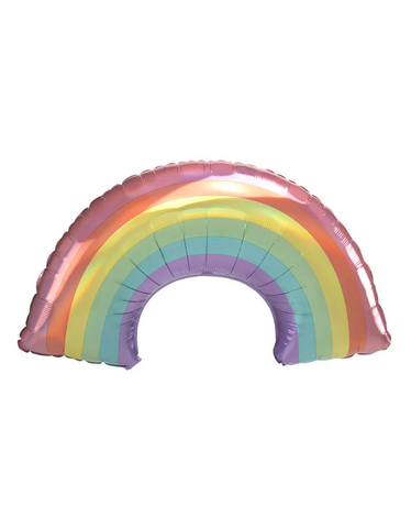 Glitter Pastel Rainbow Holographic Balloon