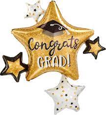 Grad Sparkle Cluster Shape Foil Balloon