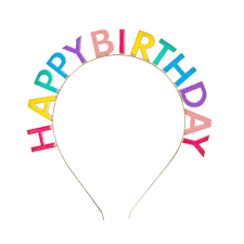 Happy Birthday Rainbow Headband