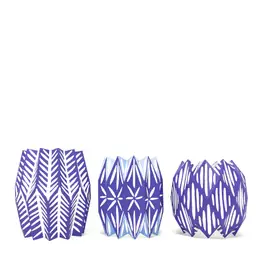 Blue Paper Vase Wrap