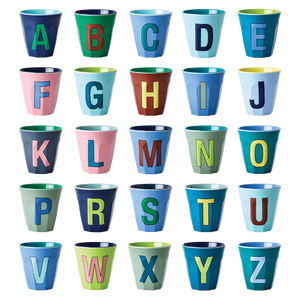 Melamine Alphabet Cup-Bluish