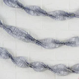 Silver Ruffled Tissue Paper Party Streamers