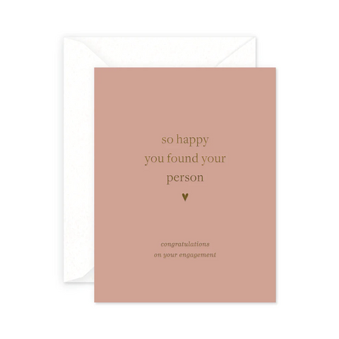 Your Person Engagement Greeting Card