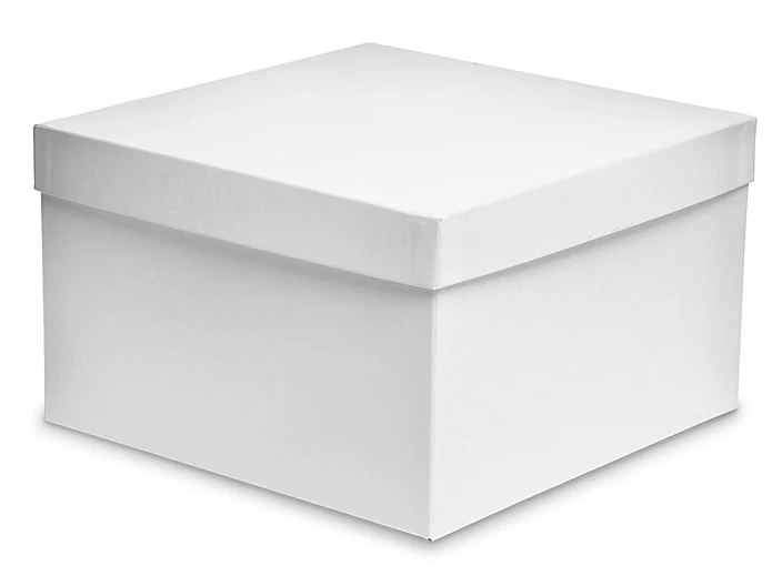 White Gift Box With Lid