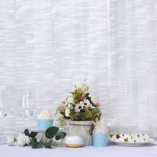 White Ruffled Tissue Paper Party Streamers