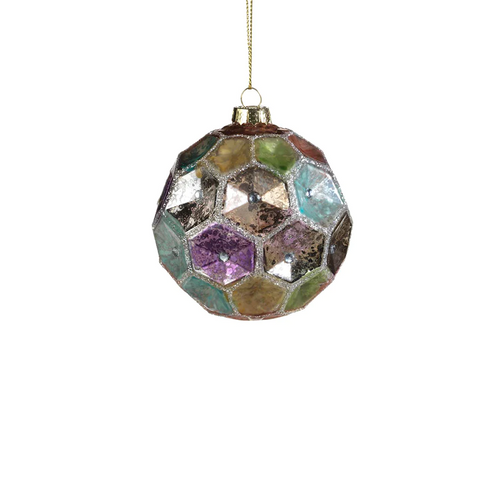 Dimpled Multi-Colored Ornament