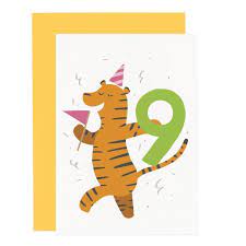 Party Animal 9th Birthday Card