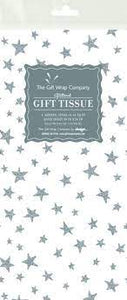 Silver Stars Glt Tissue Pack